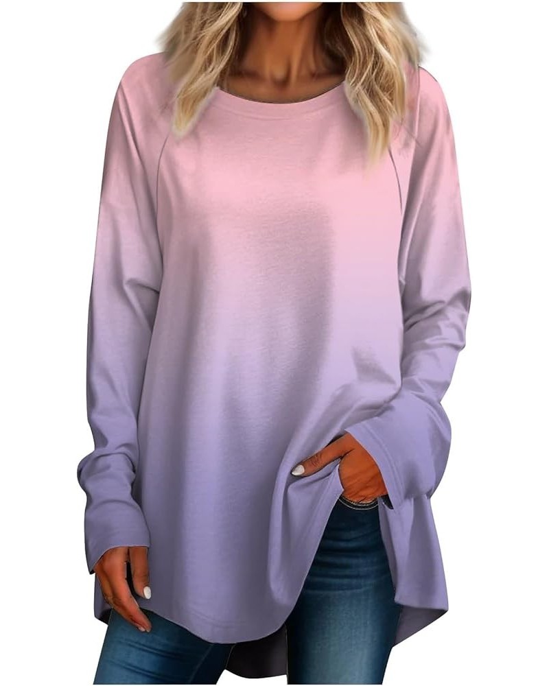 Womens Tops,3/4 Sleeve Shirts for Women Cute Flowers Print Graphic Tees Blouses Casual Plus Size Basic Tops Pullover 5-pink $...