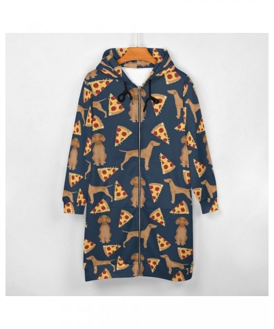 Zip Up Hoodie Women - Long Sleeve Fall Hoodeds Abandoned Truck Sweatshirts Fall Jacket Coat with Pockets Vizsla Pizza $21.44 ...