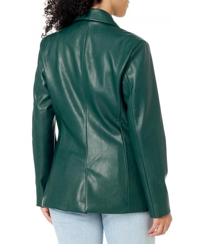 Womens Women's Double Breasted Vegan Leather BlazerBlazer Green Room $33.21 Blazers