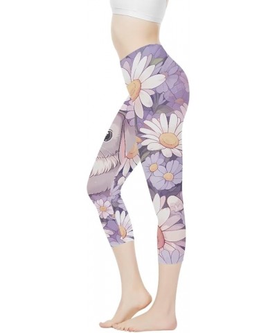 Colorful Tie Dye High Waist Yoga Pants for Women Purple Happy Easter Day $10.50 Activewear