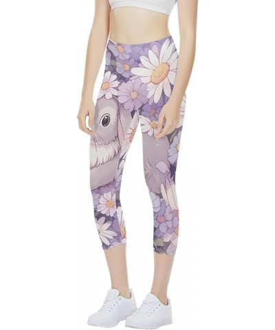 Colorful Tie Dye High Waist Yoga Pants for Women Purple Happy Easter Day $10.50 Activewear