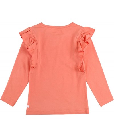 RuffleButts® Baby/Toddler Girls Ruffled Knit Top w/Bell Sleeve Poppy Passion $8.69 Tanks