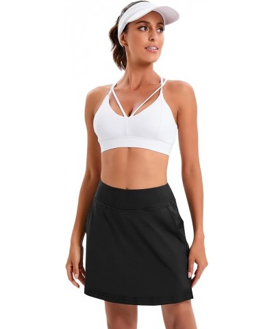 Women's Active Athletic Skort Lightweight Tennis Skirt Perfect for Running Training Sports Golf D05 Black05 $19.79 Skorts