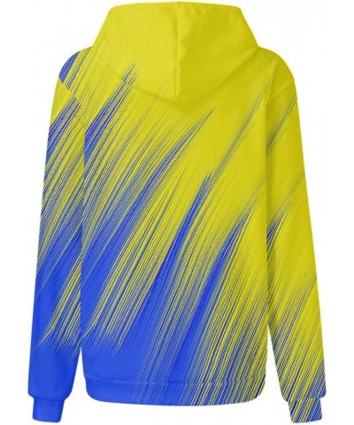 Women's Tie Dye Color Block Long Sleeve Hoodies Pullover Drawstring Pullover Sweatshirt Tops 1-yellow $13.42 Hoodies & Sweats...