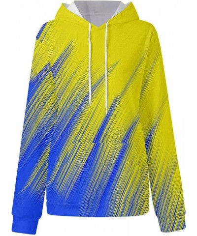 Women's Tie Dye Color Block Long Sleeve Hoodies Pullover Drawstring Pullover Sweatshirt Tops 1-yellow $13.42 Hoodies & Sweats...