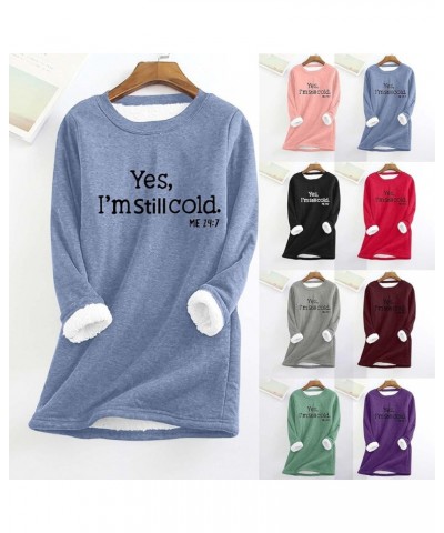 Fleece Sweatshirts for Women Sherpa Lined Crewneck Sport Sweatshirt Comfy Long Sleeve Pullover Winter Thicken Tops 02 Red $8....