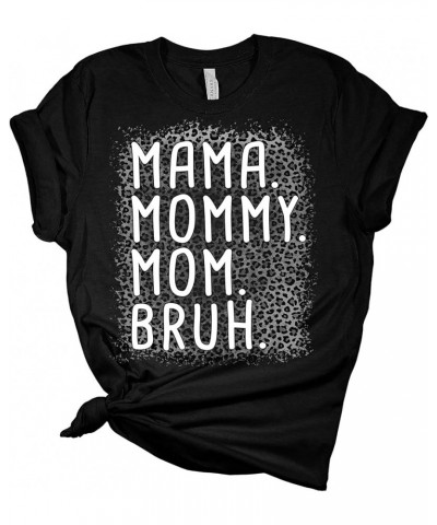 Womens Mama Mommy Mom Bruh Shirts Funny Momma Tshirts Cool Short Sleeve Graphic Tees Cute Plus Size Summer Tops for Women Hea...