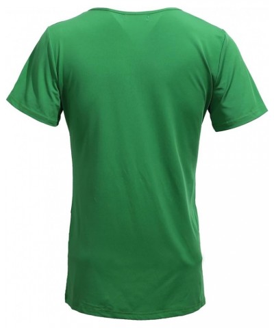 Womens Sequins Embroidery T Shirt for St. Patrick's Day/Valentines Day/ 4th of July Green $10.08 T-Shirts