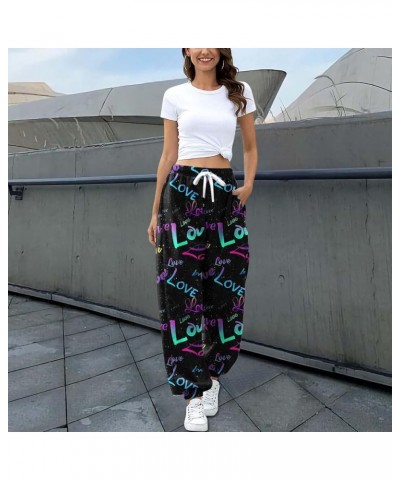 Womens Joggers Sweatpants Women's Casual Lounge Sweatpants Gym Winter Fall Sport Active Drawstring Fit Lounge Pants Fz1-green...