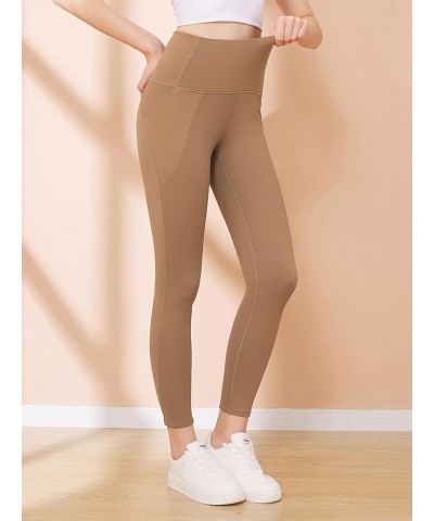 Fleece Lined Leggings Thermal Leggings for Women Tummy Control High Waisted Leggings for Women with Pockets Khaki $14.29 Legg...