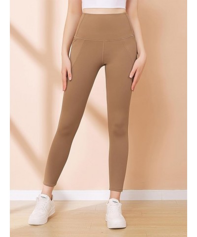 Fleece Lined Leggings Thermal Leggings for Women Tummy Control High Waisted Leggings for Women with Pockets Khaki $14.29 Legg...