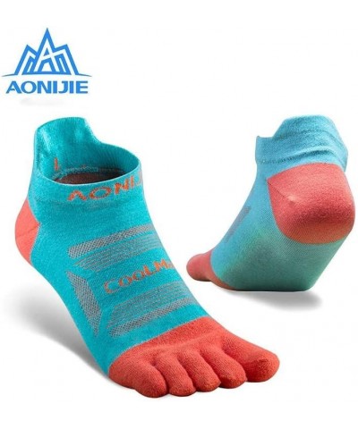 Running Ankle Toe Socks for Men and Women Lightweight Coolmax High Performance Five Finger Athletic Socks A: 3 Pairs/Black, T...