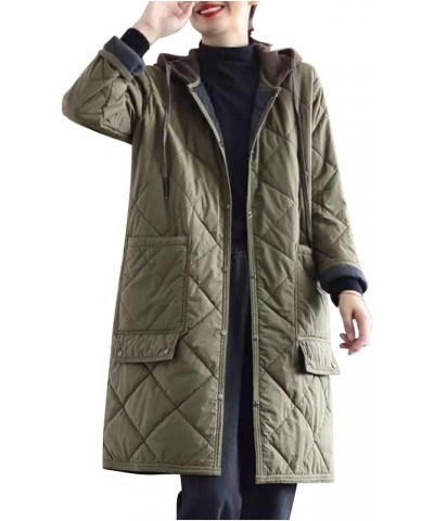 Womens Winter Coats Lightweight Puffer Jackets Thicken Quilted Jacket Warm Plus Size Cardigan Long Down Coats Outerwear A02_a...