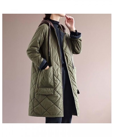 Womens Winter Coats Lightweight Puffer Jackets Thicken Quilted Jacket Warm Plus Size Cardigan Long Down Coats Outerwear A02_a...