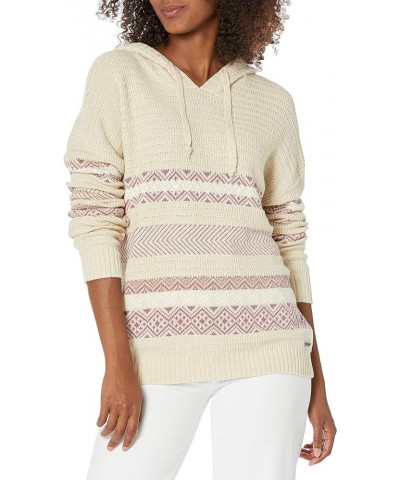 Women's Stowe Hooded Fairisle Sweater Birch $42.90 Activewear