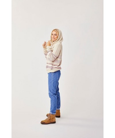 Women's Stowe Hooded Fairisle Sweater Birch $42.90 Activewear