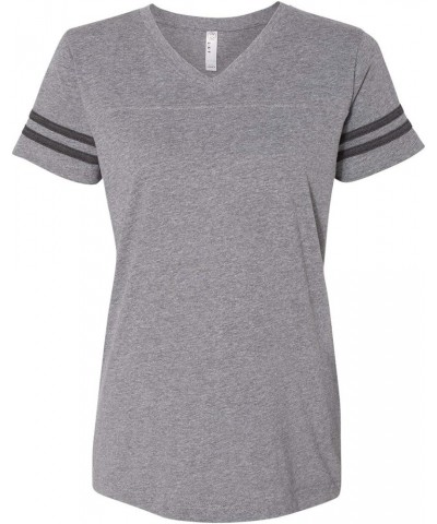 Ladies Gameday Mash-Up Long Sleeve Fine Jersey Tee (3534) Granite Heather/Vintage Smoke $7.88 T-Shirts