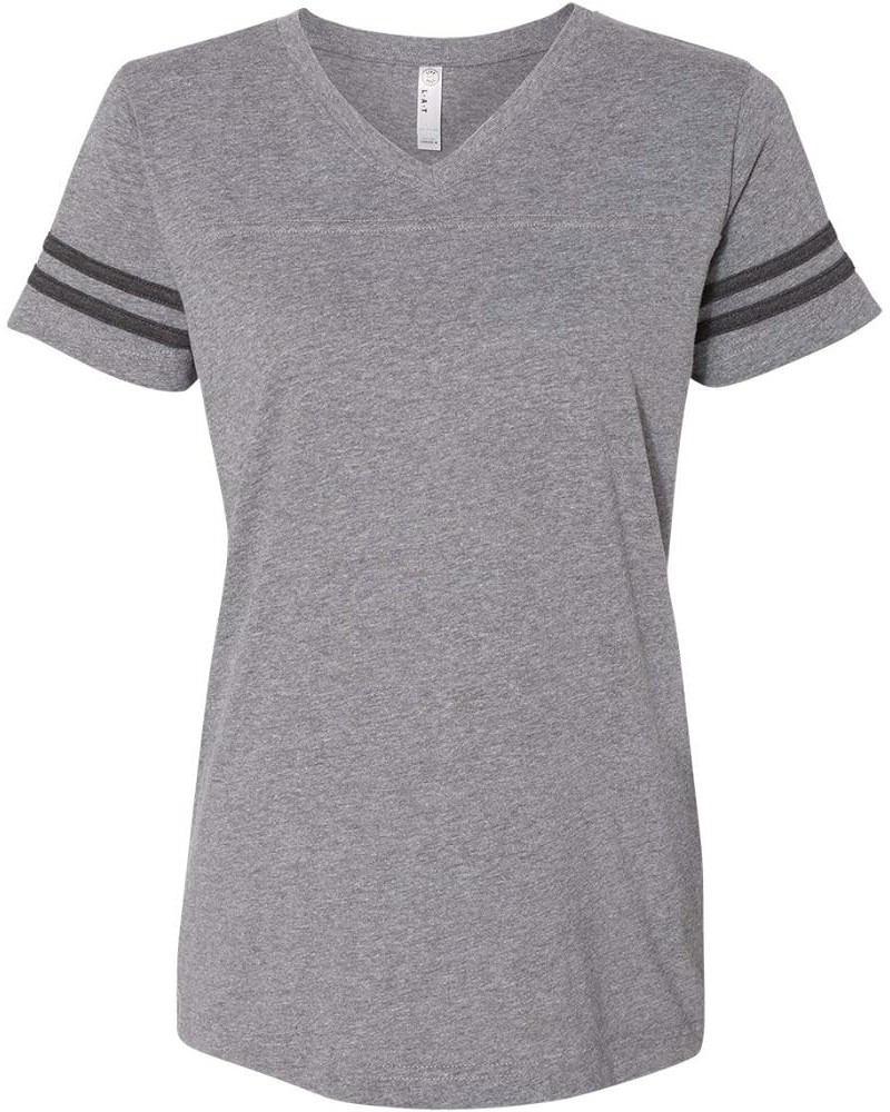 Ladies Gameday Mash-Up Long Sleeve Fine Jersey Tee (3534) Granite Heather/Vintage Smoke $7.88 T-Shirts