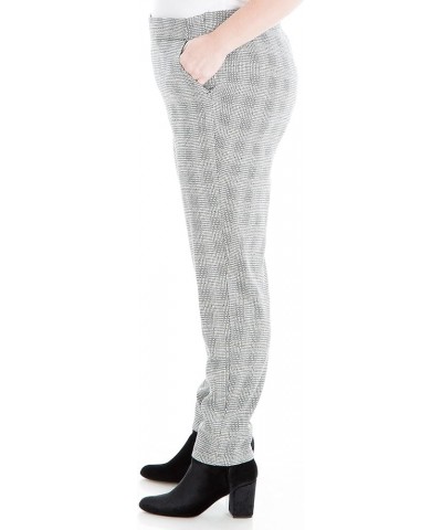 Women's Plus Size Slim Double Knit Pant Black/Ivory-907 $14.81 Pants