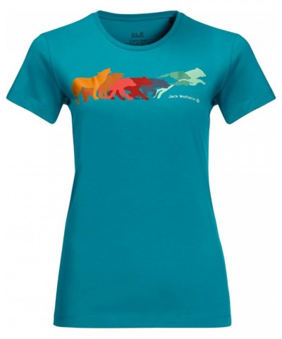 Women's Rainbow Wolf T W Dark Cyan $9.87 Activewear