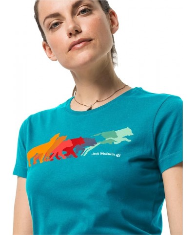 Women's Rainbow Wolf T W Dark Cyan $9.87 Activewear