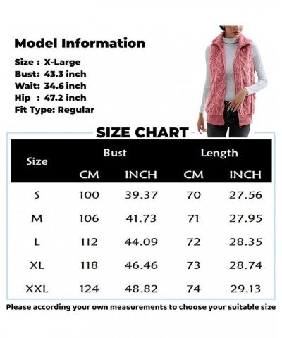 Vests For Women Winter Casual Zip Up Fleece Shaggy Jackets Coats Fashion Graphic Plus Size Cardigan Sweaters Outwear V6-gray ...