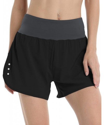 Women's 2 in 1 Running Shorts with Pockets Quick Dry Lightweight Sports Yoga Gym Workout Athletic Shorts Black2 $11.49 Active...