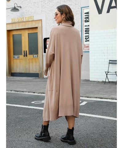 Chunky Cardigans for Women Oversized Open Front Sweater Coat Maxi Long Knitted Cardigans with Pockets A - Camel $22.50 Sweaters