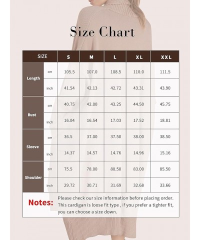 Chunky Cardigans for Women Oversized Open Front Sweater Coat Maxi Long Knitted Cardigans with Pockets A - Camel $22.50 Sweaters