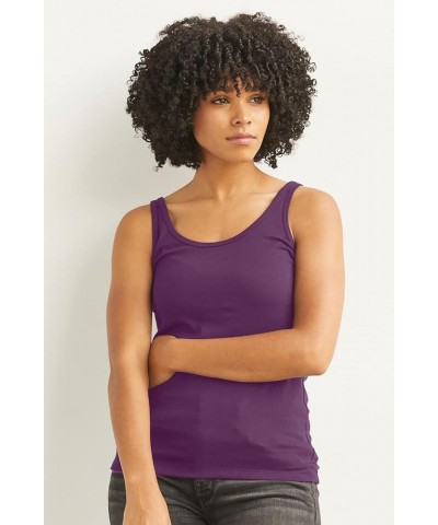 Women's Organic All-Cotton Luxe Tank Cobalt Blue $8.82 Tanks