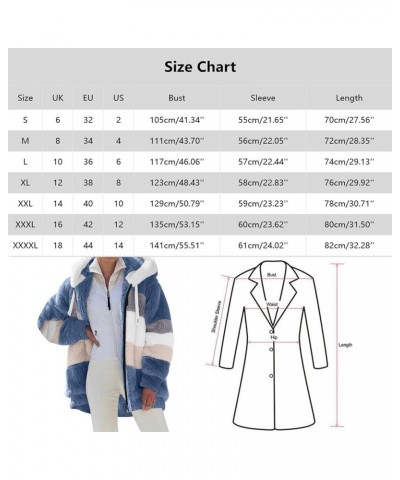 Winter Coats for Women Fuzzy Fleece Jacket Sherpa Jacket Faux Fur Coat Casual Warm Fall Winter Outerwear C-pink $17.09 Coats