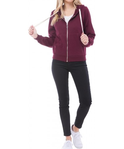 Women's Casual Hoodies Teen Girl Jacket Sweatshirts Zip Up Jackets Fall Outfits 2023 Y2K Winter Clothes Dark Burgundy $12.04 ...