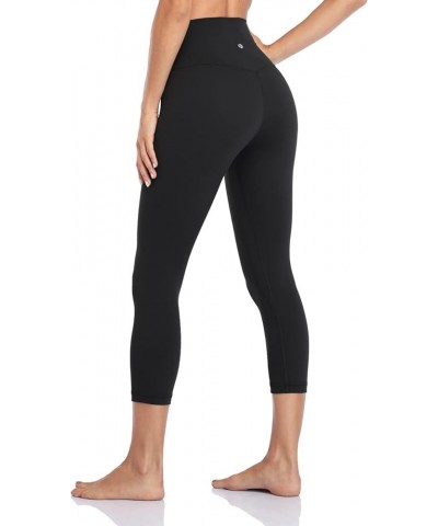 Essential High Waisted Yoga Capris Leggings, Tummy Control Workout Cropped Yoga Pants 19''/21'' Workout Pro 21'' Black $10.70...