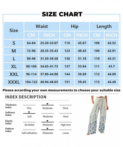 Long Yoga Pants for Women Casual Wide Leg Palazzo Cotton Linen High Waisted Long Pants Smocked Lounge Trousers 04 Gray $8.50 ...