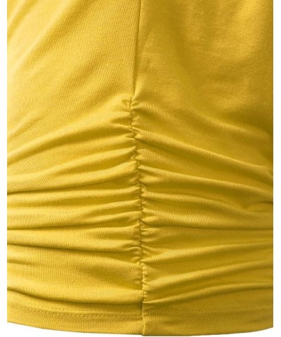 Womens Dolman Sleeve Top Boatneck Drape Shirts Awts055_awts080_yellow $13.50 Blouses