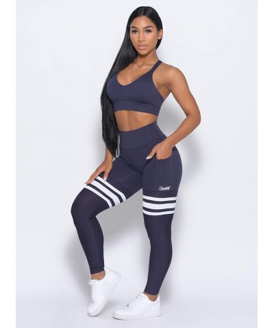 Perform Thigh High Leggings for Women with Pockets, Workout Running Yoga Leggings Twilight Blue $40.04 Activewear