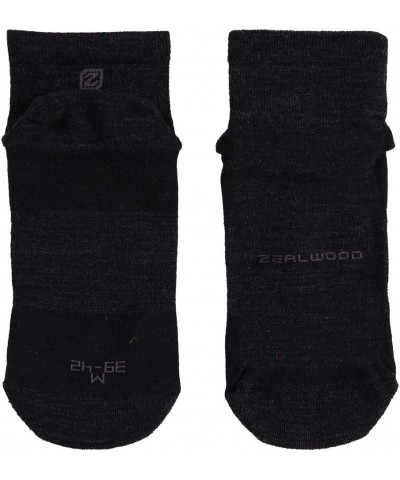 Athletic Running Socks, ZEALWOOD Unisex Merino Wool Anti-blister Cushion Hiking Socks,1/3 Pairs 3 Pairs-black-quarter $11.96 ...