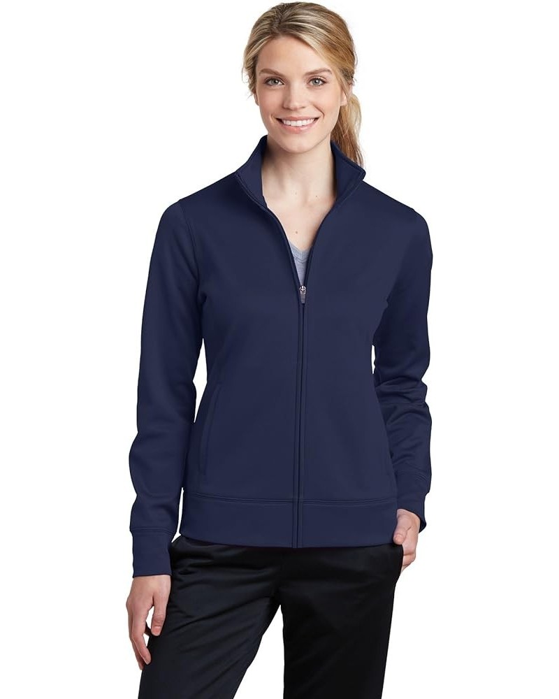 Sport Tek Ladies Sport-Wick Fleece Full-Zip Jacket. LST241 Navy $20.52 Jackets