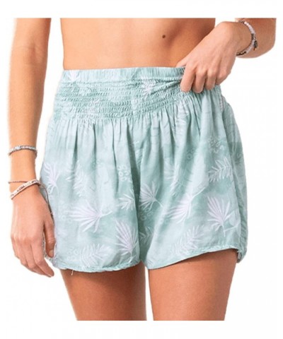 Flowy Beach High Elastic Waisted Boho Shorts Sage $17.76 Others