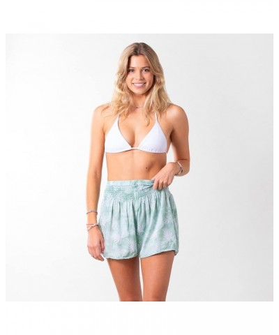 Flowy Beach High Elastic Waisted Boho Shorts Sage $17.76 Others