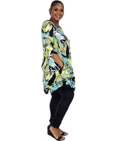 High Fashion Boho Tunic Blouse Top Abstract 7 $24.48 Tops