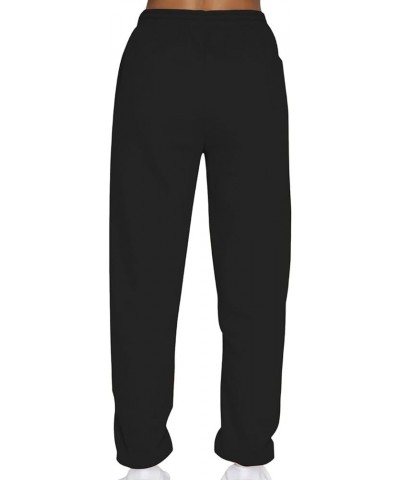 Womens Casual Sweatpants 2023 Comfy Baggy Sweatpants Workout Joggers Pants Gym Running Lounge Pants with Pockets 08black $4.5...