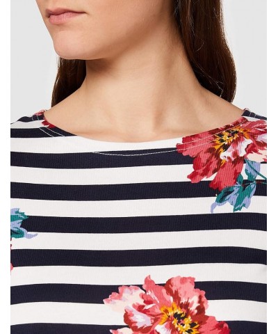 Women's Harbour Print Long Sleeve Jersey Top Creme Floral $25.72 T-Shirts