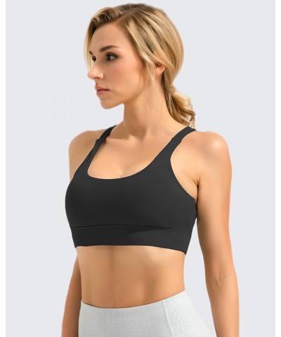 Padded Sports Bras for Women, Longline Cropped Tank Top Fitness Running Yoga Workout Crop Tops 9 Black $11.19 Lingerie