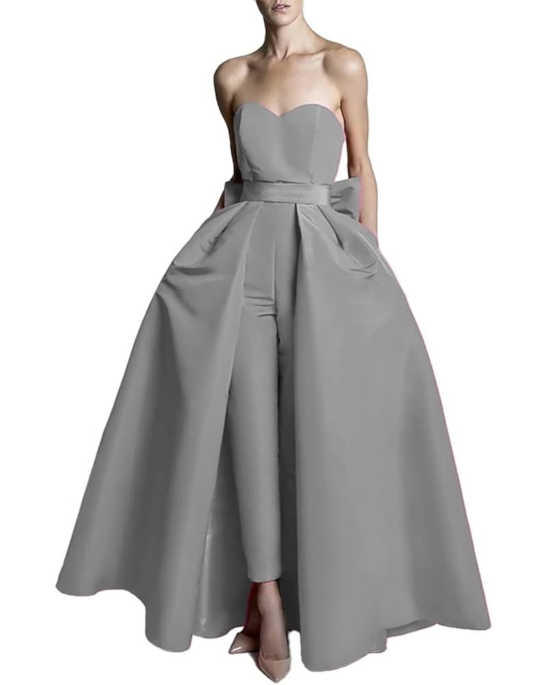 Jumpsuits Evening Gown Minimalist Dress Christmas Wedding Guest 2023 LY048 Silver $53.50 Dresses