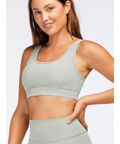 Women's Strappy Sports Bra Full Coverage Criss Cross Back Yoga Bra Padded Workout Sports Bras Mint Green $11.39 Lingerie