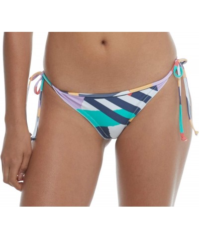 Women's Tiki Tie Side Cheeky Bikini Bottom Swimsuit Haleiwa Abstract $16.74 Swimsuits