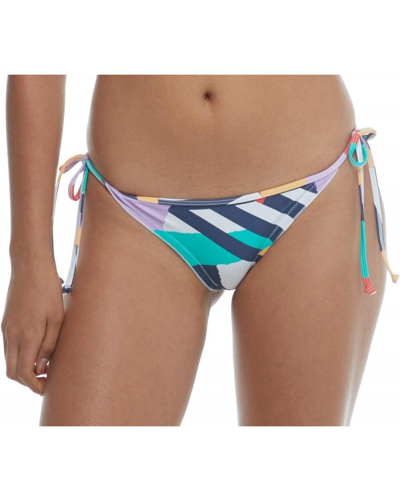 Women's Tiki Tie Side Cheeky Bikini Bottom Swimsuit Haleiwa Abstract $16.74 Swimsuits