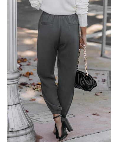 Women's 2023 Soft Casual Loose Drawstring Elastic High Waisted Joggers Pants with Pockets Gray 2 $21.03 Pants