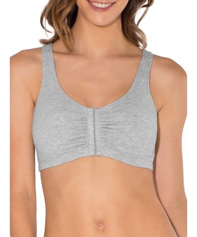 Women's Front Close Builtup Sports Bra Blue Gem Heather/White/Grey 3-pack $15.85 Lingerie